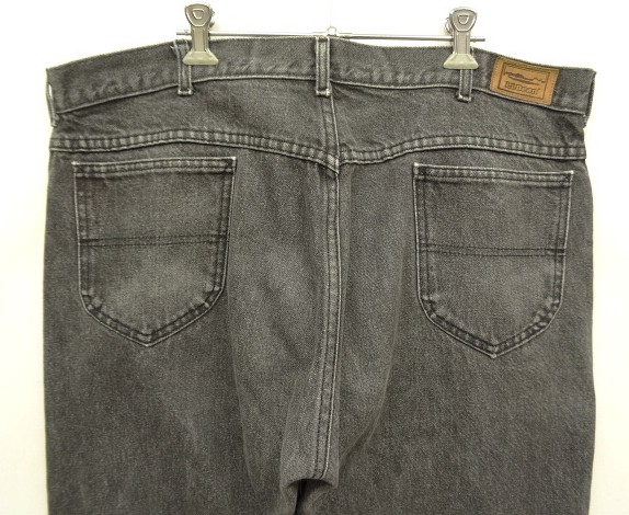 画像: 90'S LL Bean "DOUBLE L JEANS" デニム 先染めブラック USA製 (VINTAGE)