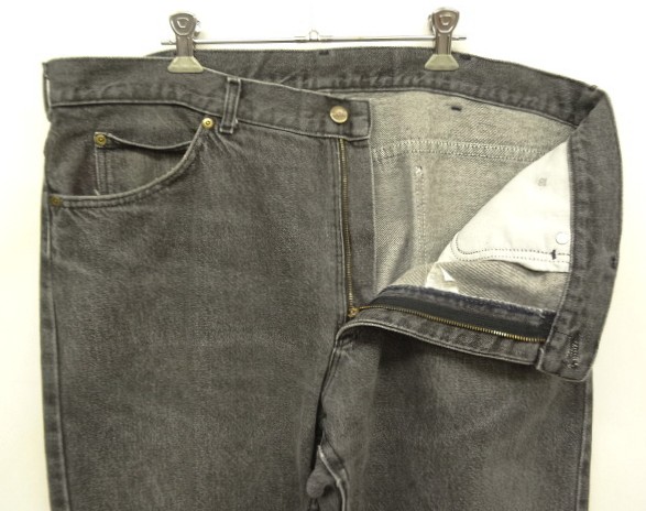 画像: 90'S LL Bean "DOUBLE L JEANS" デニム 先染めブラック USA製 (VINTAGE)