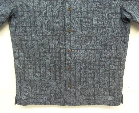 画像: 00'S LL Bean コットン 半袖 オープンカラーシャツ 総柄 (VINTAGE)