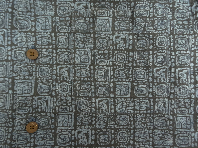 画像: 00'S LL Bean コットン 半袖 オープンカラーシャツ 総柄 (VINTAGE)