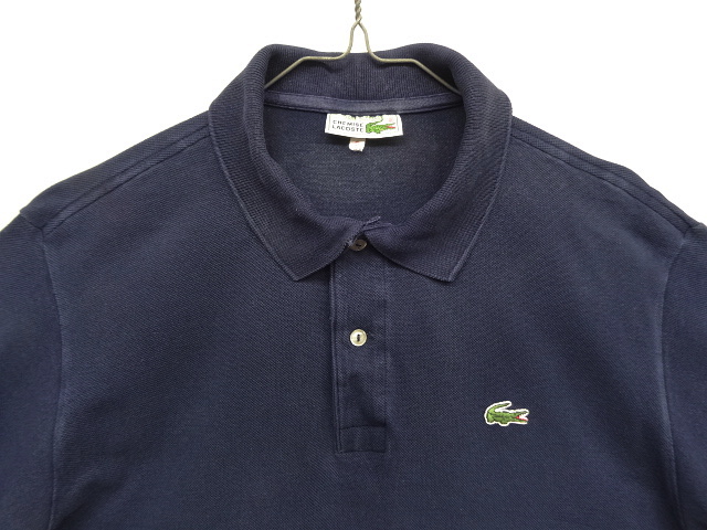 画像: 70'S CHEMISE LACOSTE "T.I.M S.A.製" ポロシャツ ネイビー フランス製 (VINTAGE)