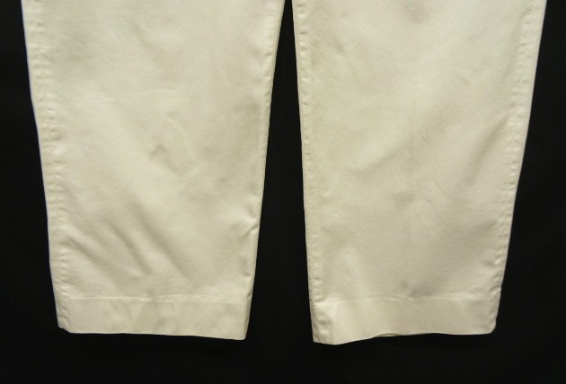 画像: 50'S アメリカ軍 USMC コットン100% ボタンフライ チノパンツ ホワイト W38L33 (VINTAGE)