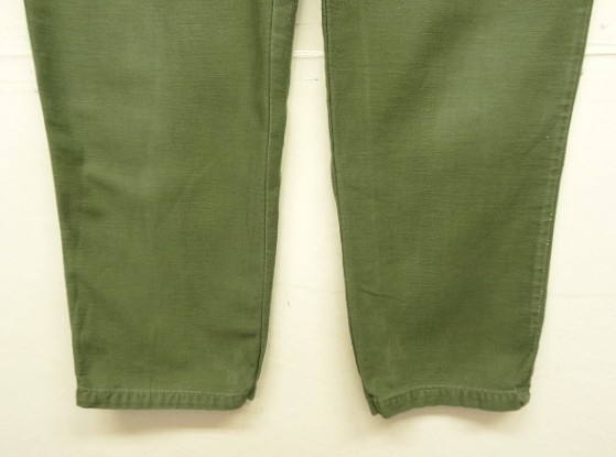 画像: 60'S アメリカ軍 US ARMY "OG107" コットンサテン ベイカーパンツ W34L31 (VINTAGE)