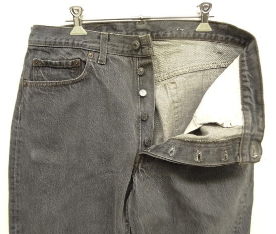 画像: 80'S LEVIS 501 デニム 先染めブラック W34L30 USA製 (VINTAGE)