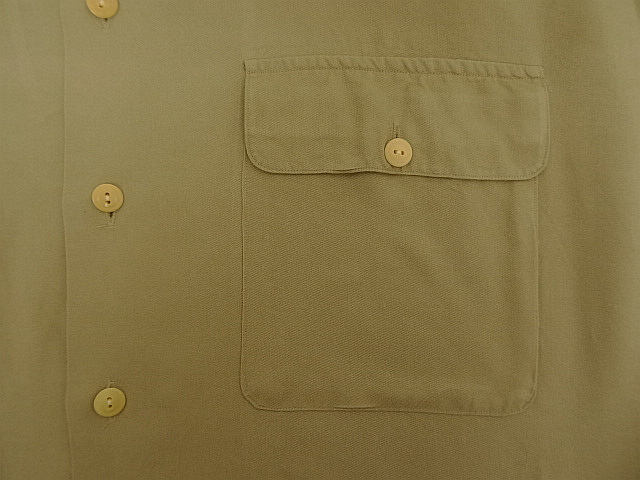 画像: 90'S RALPH LAUREN レーヨン 長袖 オープンカラーシャツ タン (VINTAGE)