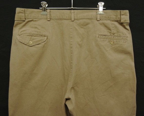 画像: 90'S RALPH LAUREN ツープリーツ チノパンツ ライトブラウン USA製 (VINTAGE)