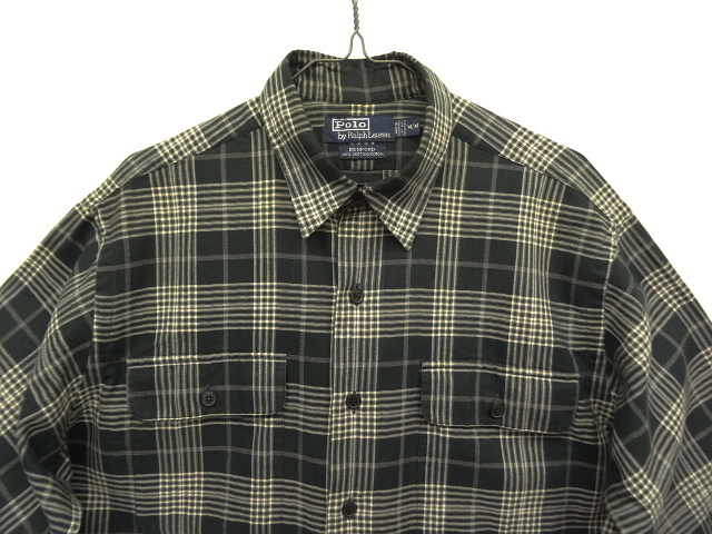 画像: 90'S RALPH LAUREN "BENFORD" コットン 長袖 シャツ チェック柄 (VINTAGE)