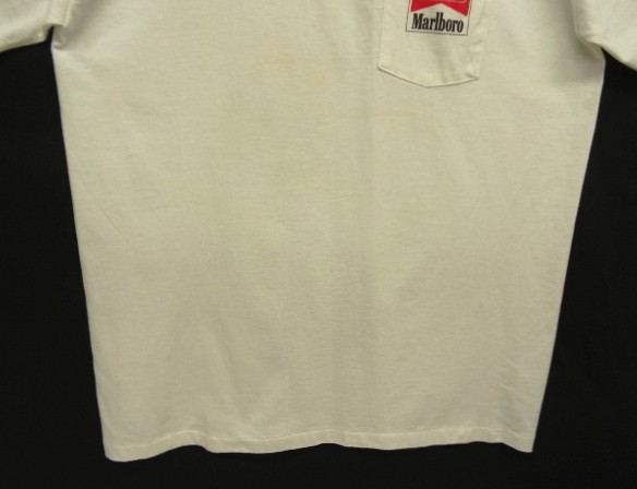 画像: 90'S MARLBORO 両面プリント ポケット付き 半袖 Tシャツ ホワイト USA製 (VINTAGE)
