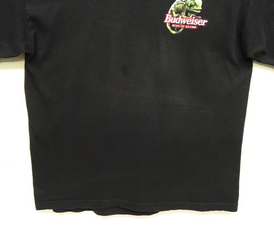 画像: 90'S BUDWEISER 両面プリント 半袖 Tシャツ ブラック (VINTAGE)