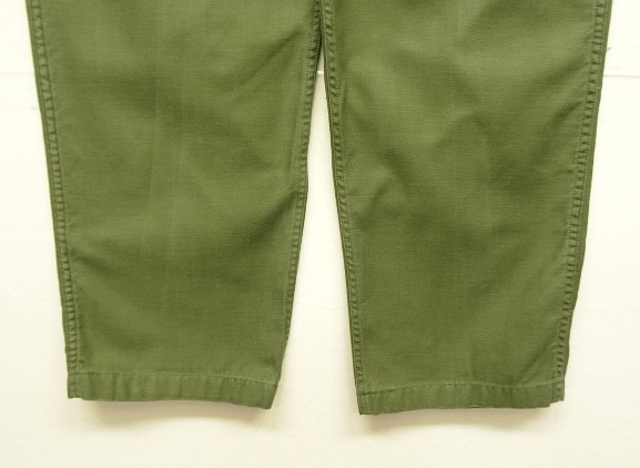 画像: 60'S アメリカ軍 US ARMY "OG107" コットンサテン ベイカーパンツ W34L33 (VINTAGE)