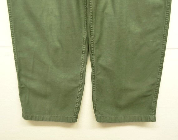 画像: 70'S アメリカ軍 US ARMY "OG107" コットンサテン ベイカーパンツ W36L29 (VINTAGE)