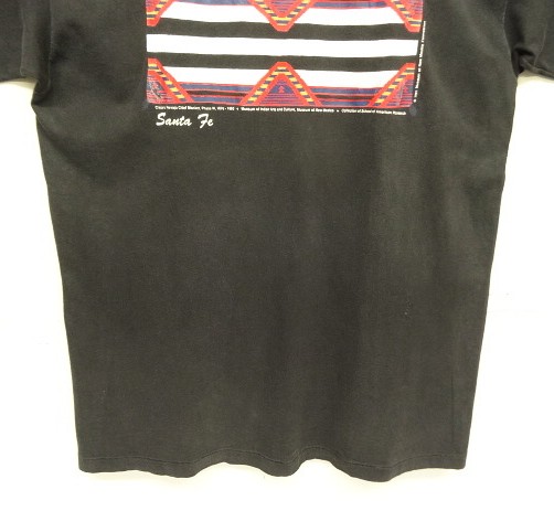 画像: 90'S MUSEUM OF NEW MEXICO "SANTA FE" シングルステッチ 半袖 Tシャツ ブラック USA製 (VINTAGE)