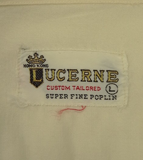 画像2: 60'S LUCERNE レーヨン 半袖 BDシャツ オフホワイト (VINTAGE)