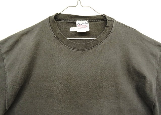 画像: 90'S PLUMA ヘビーウエイト 半袖 Tシャツ フェードブラック USA製 (VINTAGE)