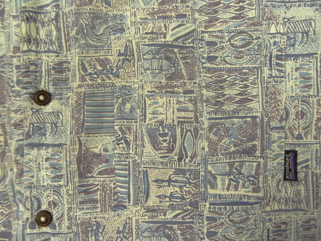 画像: 00'S PATAGONIA コットン 半袖 オープンカラーシャツ 総柄 (VINTAGE)