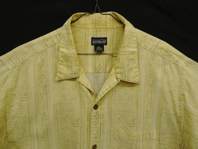 画像: 00'S PATAGONIA コットン 半袖 オープンカラーシャツ 総柄 (VINTAGE)