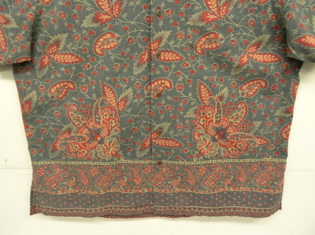 画像: 90'S RALPH LAUREN "BOB CAMP" コットン 半袖 オープンカラー&BDシャツ 総柄 (VINTAGE)