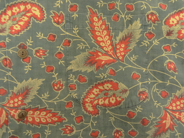 画像: 90'S RALPH LAUREN "BOB CAMP" コットン 半袖 オープンカラー&BDシャツ 総柄 (VINTAGE)