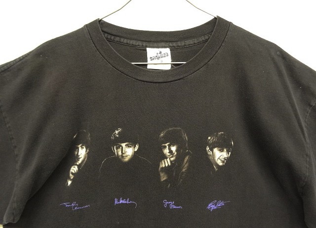 画像: 90'S THE BEATLES シングルステッチ 半袖 Tシャツ ブラック USA製 (VINTAGE)
