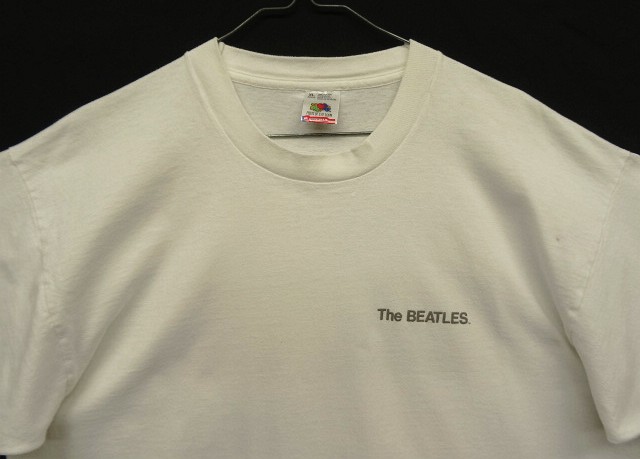 画像: 90'S THE BEATLES "WHITE ALBUM" シングルステッチ バックプリント 半袖 Tシャツ ホワイト USA製 (VINTAGE)