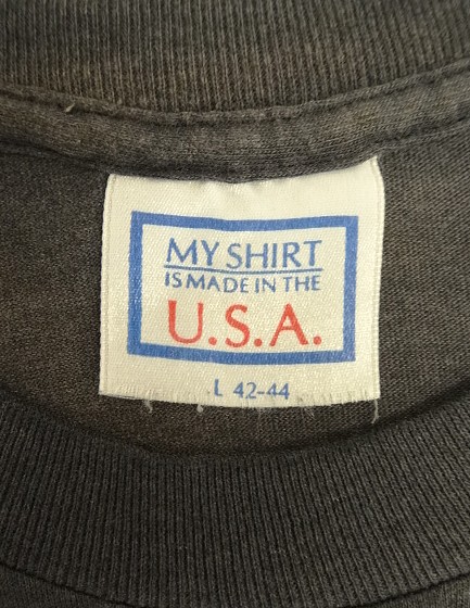 画像2: 80'S WHATEVER IT IS シングルステッチ 半袖 Tシャツ フェードブラック USA製 (VINTAGE)