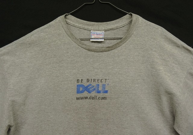 画像: 90'S DELL シングルステッチ 半袖 Tシャツ ヘザーグレー USA製 (VINTAGE)