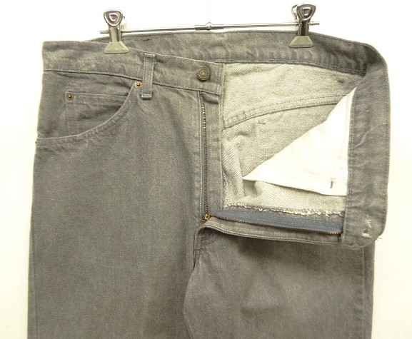 画像: 80'S LEVIS 505 黒タブ デニム 先染めダークグレー W33L30 USA製 (VINTAGE)