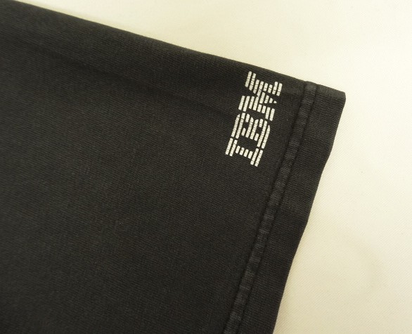 画像: 90'S IBM 袖プリント入り 半袖 Tシャツ フェードブラック (VINTAGE)
