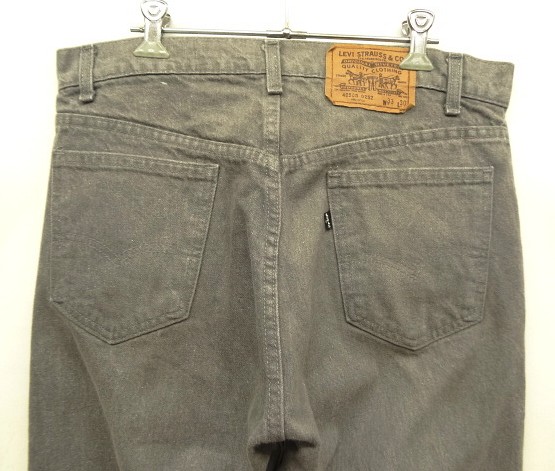 画像: 80'S LEVIS 505 黒タブ デニム 先染めダークグレー W33L30 USA製 (VINTAGE)