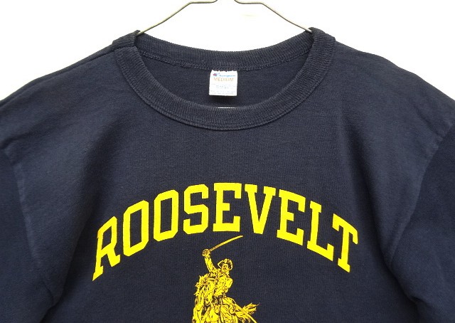 画像: 80'S CHAMPION トリコタグ シングルステッチ 半袖 Tシャツ ネイビー USA製 (VINTAGE)