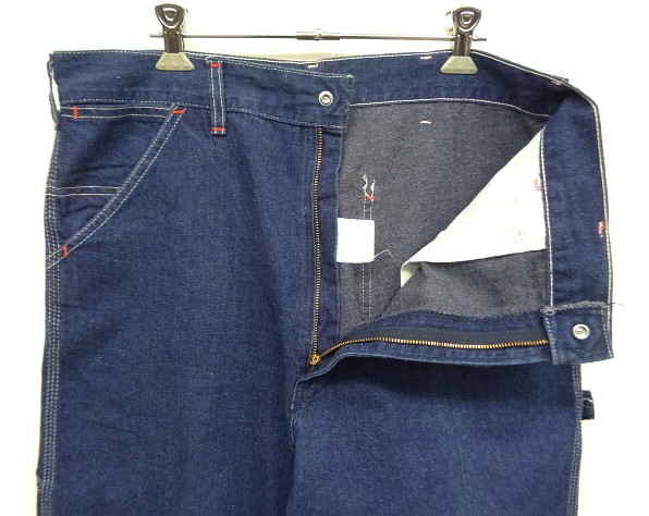 画像: 80'S SEARS トップスナップボタン デニム ペインターパンツ インディゴ USA製 (VINTAGE)