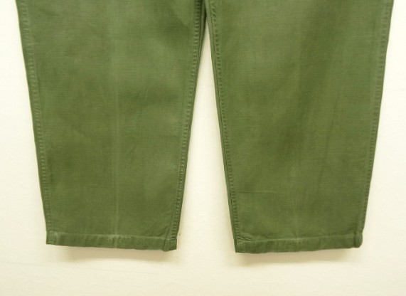 画像: 60'S アメリカ軍 US ARMY "OG107" コットンサテン 平ボタン ベイカーパンツ W38L35 (VINTAGE)