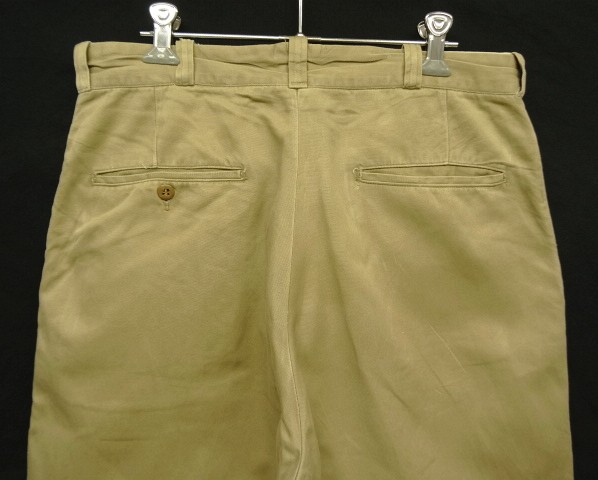 画像: 60'S アメリカ軍 US ARMY コットン100% チノパンツ PRENTICE製ブラスジップ (VINTAGE)