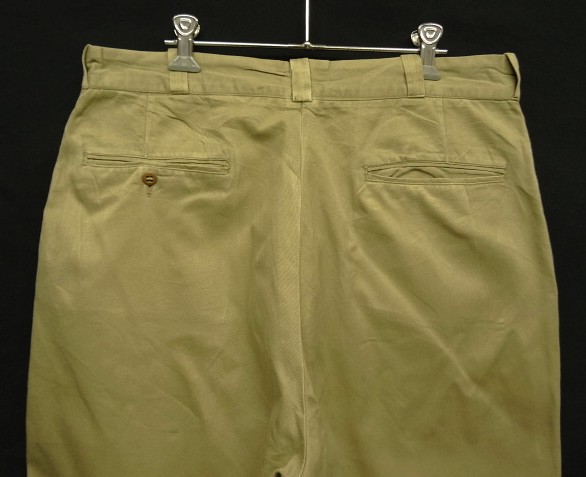 画像: 60'S アメリカ軍 US ARMY コットン100% チノパンツ TALON製ブラスジップ (VINTAGE)