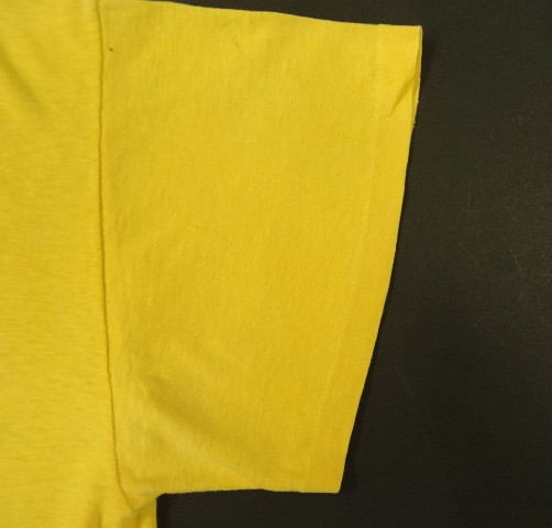 画像: 70'S CHENEY シングルステッチ 両面染み込みプリント 半袖 Tシャツ イエロー USA製 (VINTAGE)