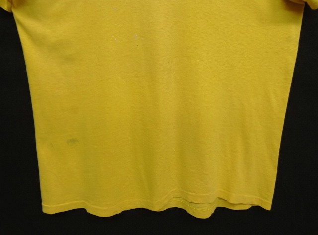 画像: 70'S CHENEY シングルステッチ 両面染み込みプリント 半袖 Tシャツ イエロー USA製 (VINTAGE)