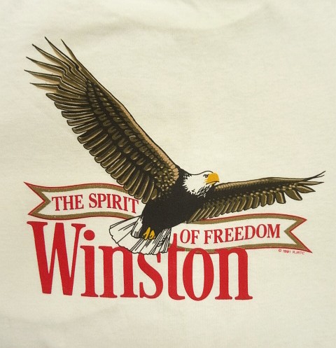 画像2: 90'S WINSTON シングルステッチ 両面プリント ポケット付き 半袖 Tシャツ ホワイト USA製 (DEADSTOCK)