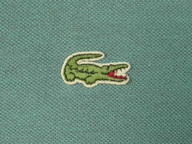 画像: 80'S CHEMISE LACOSTE ポロシャツ ミントブルーヘザー フランス製 (VINTAGE)