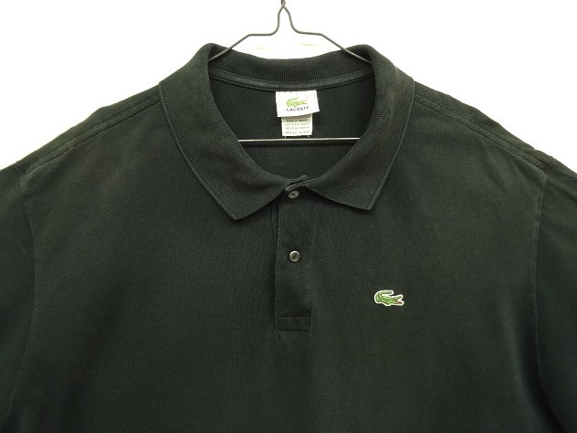 画像: 80'S CHEMISE LACOSTE ポロシャツ ブラック フランス製 (VINTAGE)