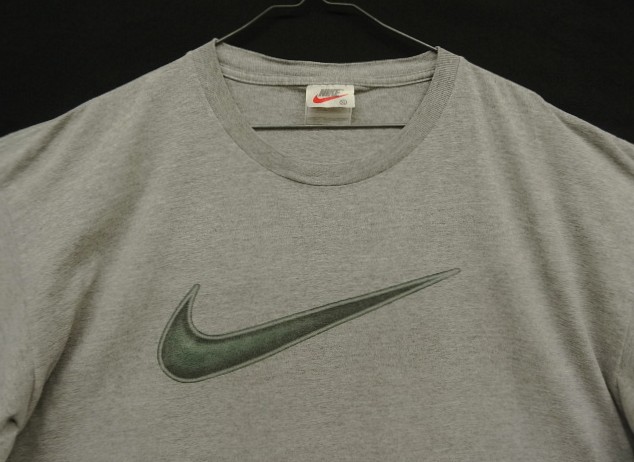 画像: 90'S NIKE 白タグ SWOOSHロゴ 半袖 Tシャツ グレー (VINTAGE)