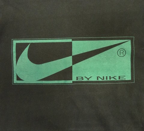 画像3: 90'S NIKE "BY NIKE" 銀タグ シングルステッチ Tシャツ ブラック USA製 (VINTAGE)