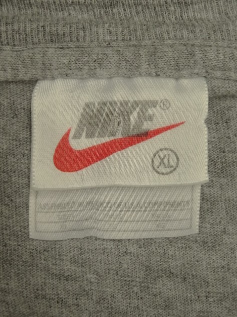 画像2: 90'S NIKE 白タグ SWOOSHロゴ 半袖 Tシャツ グレー (VINTAGE)