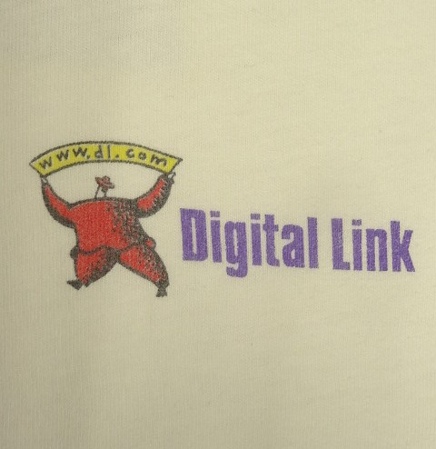 画像5: 90'S DIGITAL LINK 両面プリント 半袖 Tシャツ ホワイト (VINTAGE)