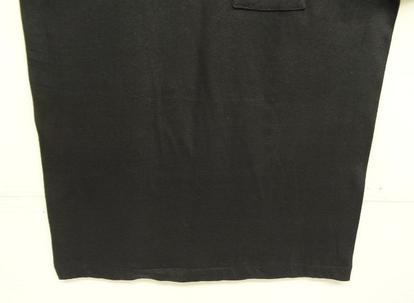 画像: 80'S FRUIT OF THE LOOM シングルステッチ 耳付きポケット 半袖 Tシャツ ブラック USA製 (DEADSTOCK)