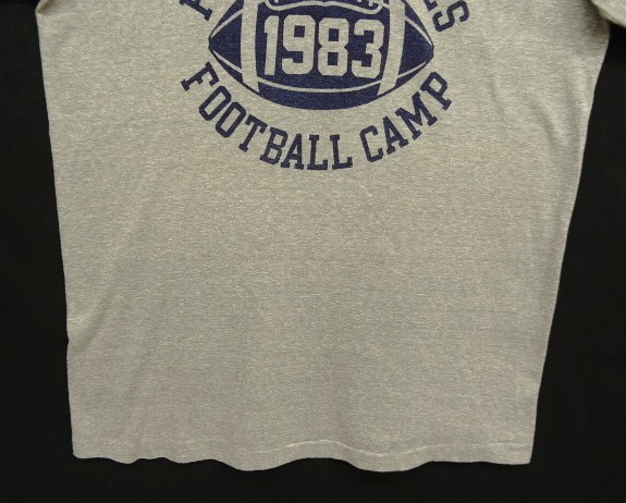画像: 80'S CHAMPION トリコタグ 50/50 シングルステッチ 三段染み込みプリント 半袖 Tシャツ ヘザーグレー USA製 (VINTAGE)
