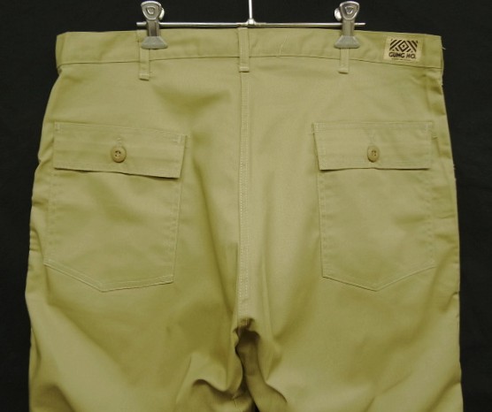 画像: 80'S GUNG HO 旧タグ ベイカーパンツ ベージュ 42TALONジップ USA製 (DEADSTOCK)