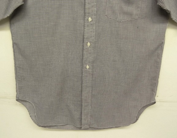画像: 60'S SAKS FIFTH AVENUE 6ボタン ポプリン 半袖 三点留め BDシャツ ギンガムチェック (VINTAGE)