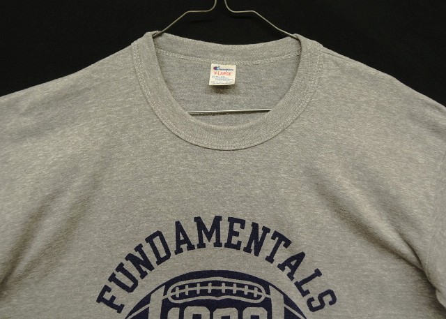 画像: 80'S CHAMPION トリコタグ 50/50 シングルステッチ 三段染み込みプリント 半袖 Tシャツ ヘザーグレー USA製 (VINTAGE)