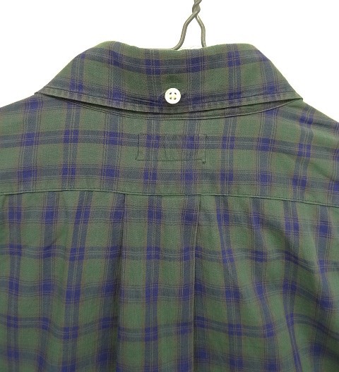 画像5: 60'S HUGHES & HATCHER 6ボタン ポプリン マチ付き 半袖 三点留め BDシャツ チェック柄 (VINTAGE)