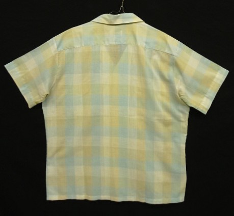 画像3: 70'S JAYSON "JAYCODA" 半袖 オープンカラーシャツ チェック柄 USA製 (VINTAGE)
